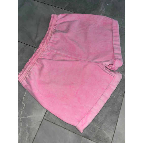 Vintage 80s Dolfin Pink Drawstring Shorts L - Picture 2 of 4
